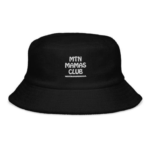 MTN MAMAS Unstructured terry cloth bucket hat
