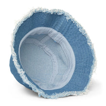 Mountain Mamas Club Distressed denim bucket hat