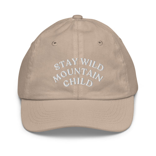 STAY WILD MOUNTAIN CHILD Youth baseball cap