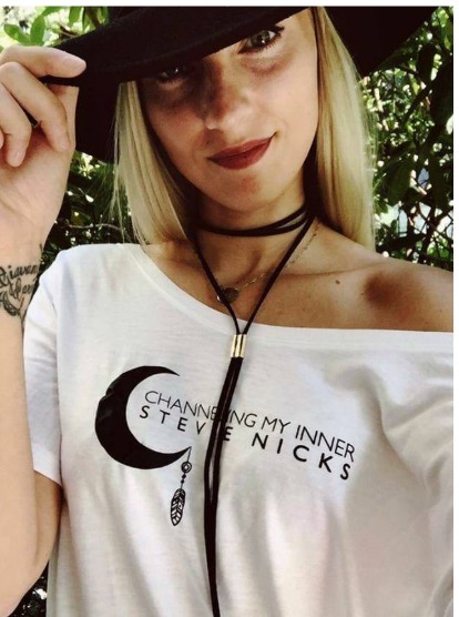 Channeling My Inner Stevie Nicks Off Shoulder