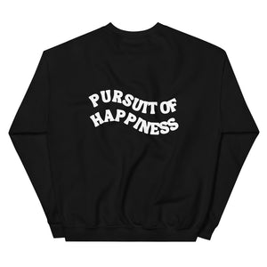 Hannah: The Pursuit of Happiness White Graphic Unisex Sweatshirt