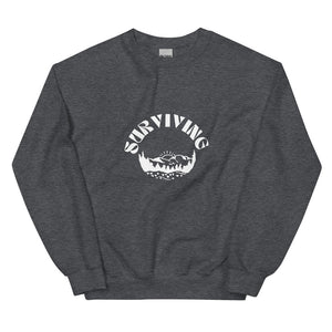 Chelsea: Surviving Mountain White Graphic Unisex Sweatshirt