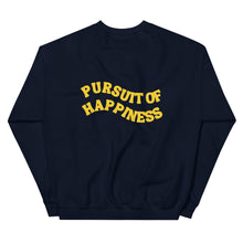 Hannah: Pursuit of Happiness Yellow Graphic Unisex Sweatshirt