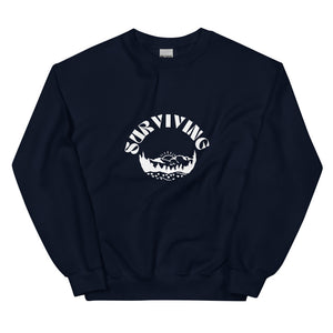 Chelsea: Surviving Mountain White Graphic Unisex Sweatshirt